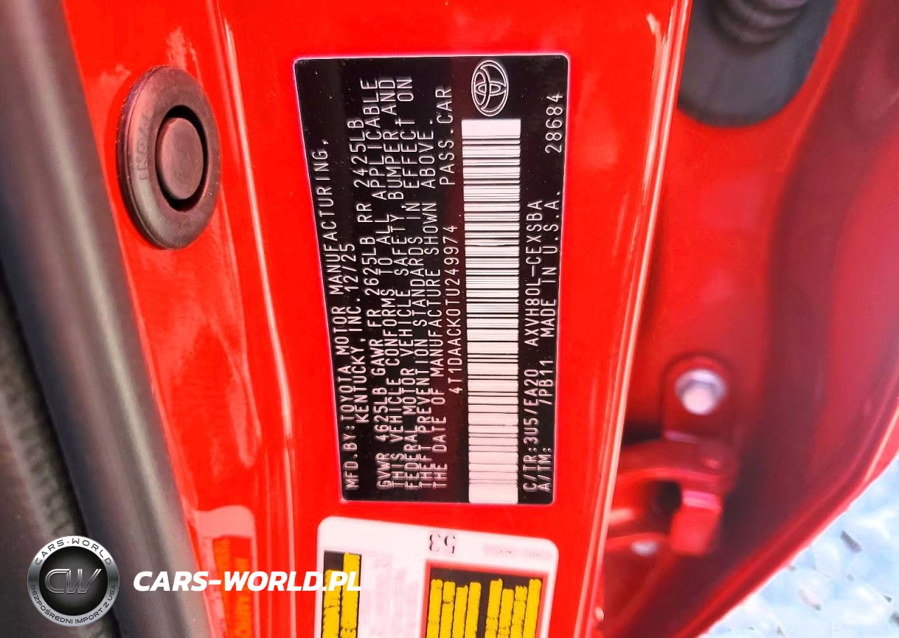 2026 Toyota Camry Se VIN:4T1DAACK0TU249974 - 13
