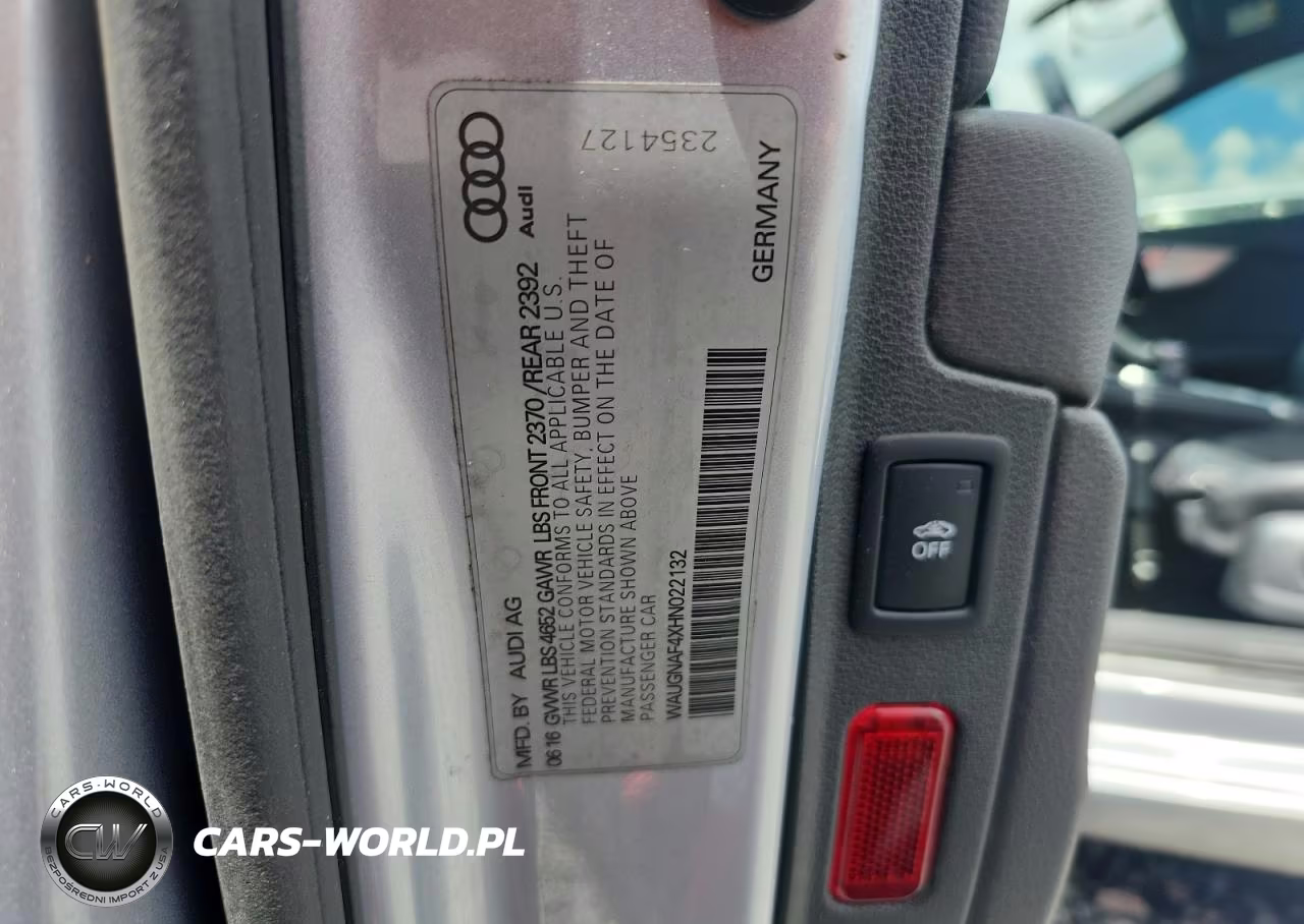 2017 Audi A4 Premium VIN:WAUGNAF4XHN022132 - 12