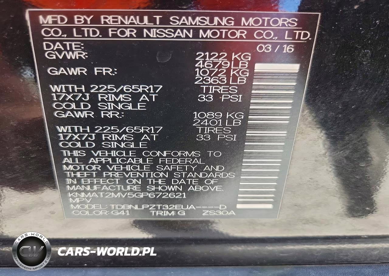 2016 Nissan Rogue S VIN:KNMAT2MV5GP672621 - 14