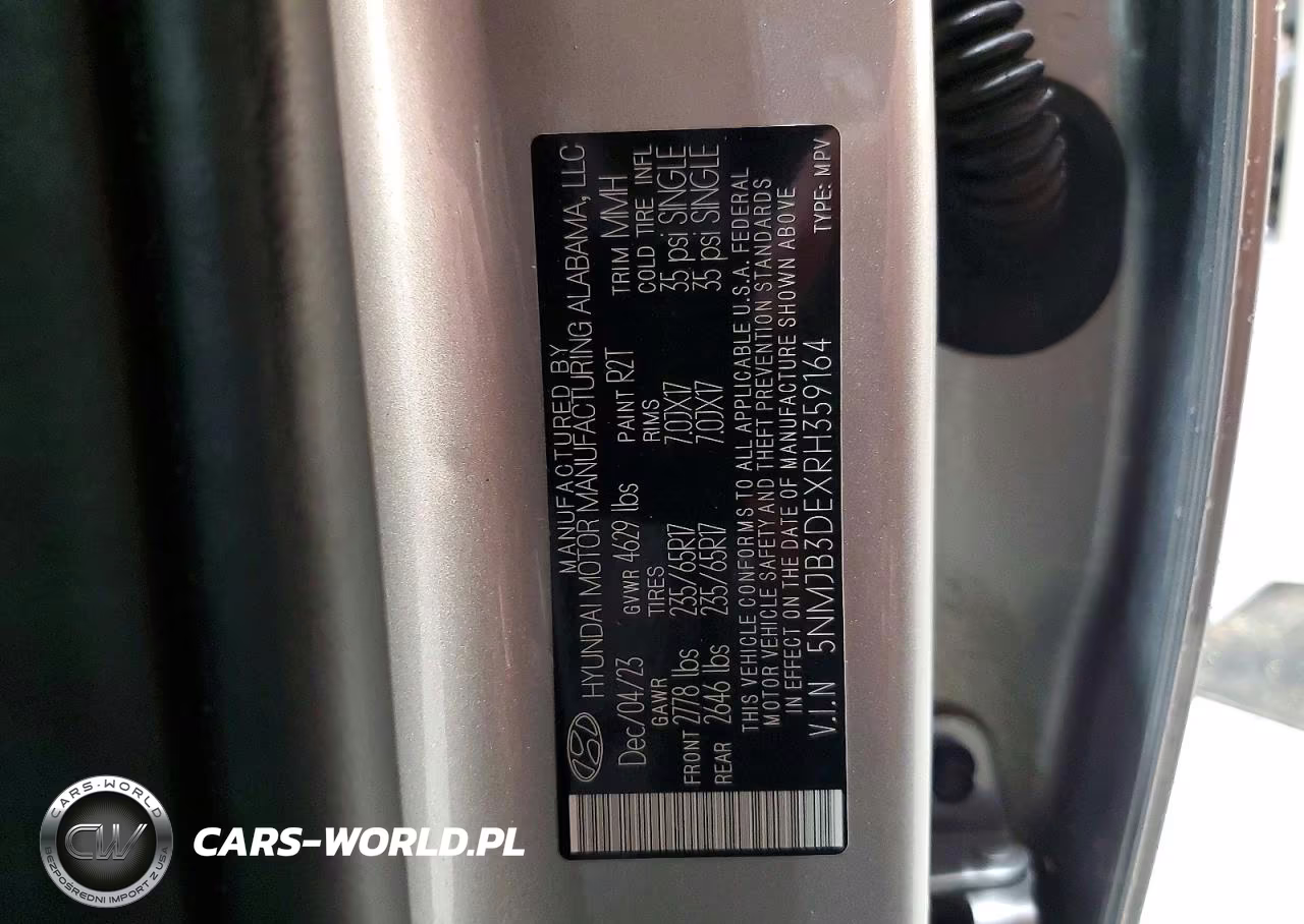 2024 Hyundai Tucson Sel VIN:5NMJB3DEXRH359164 - 13