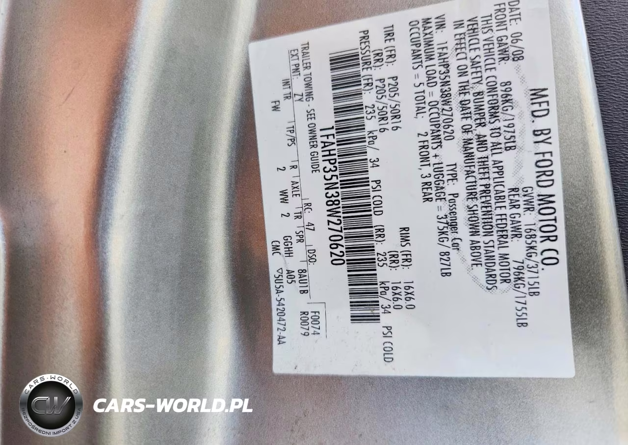 2008 Ford Focus Se VIN:1FAHP35N38W270620 - 13