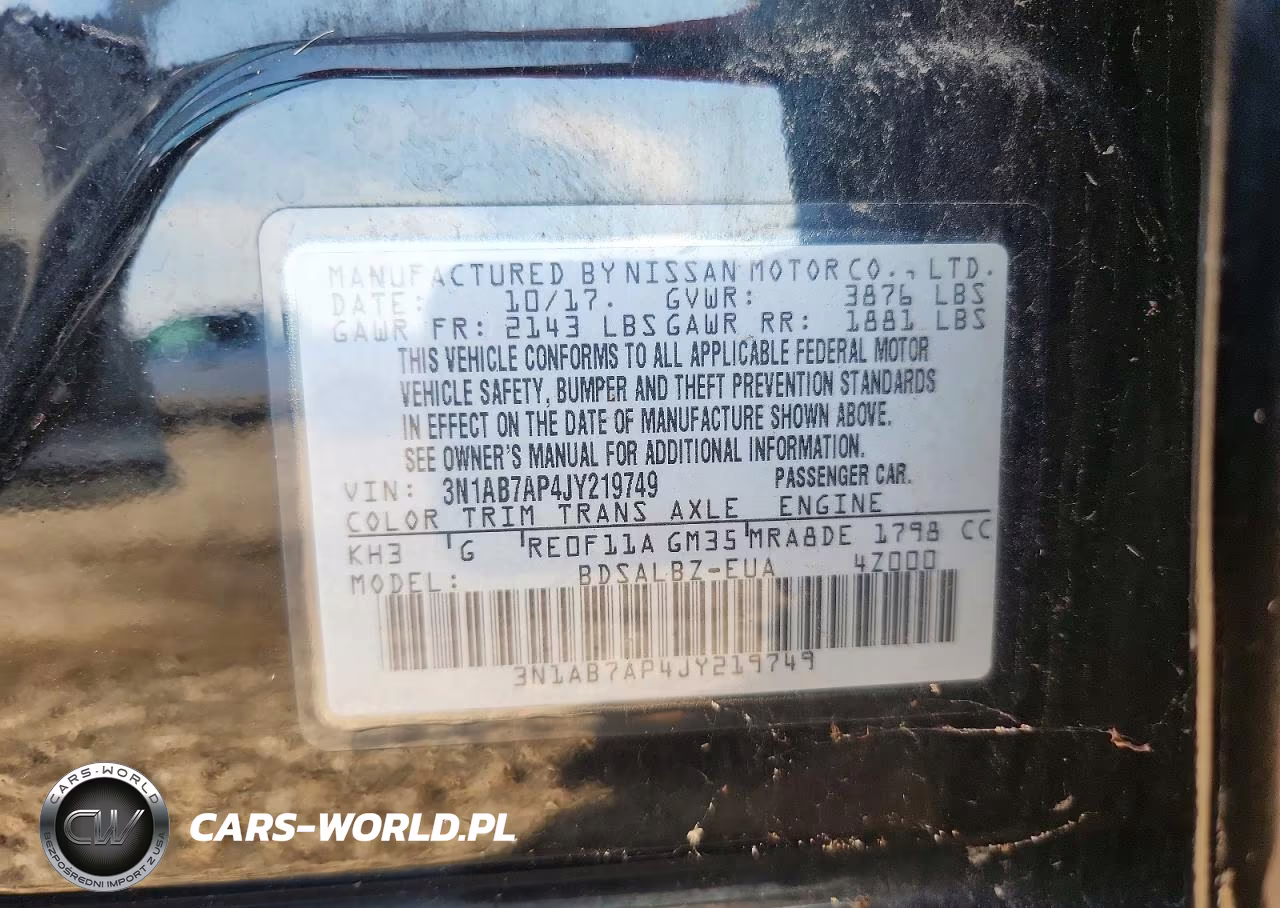 2018 Nissan Sentra S VIN:3N1AB7AP4JY219749 - 12