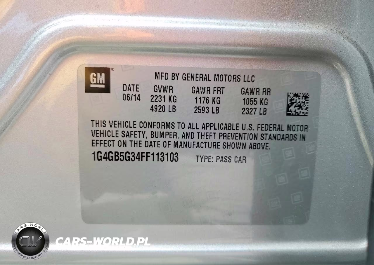 2015 Buick Lacrosse VIN:1G4GB5G34FF113103 - 12