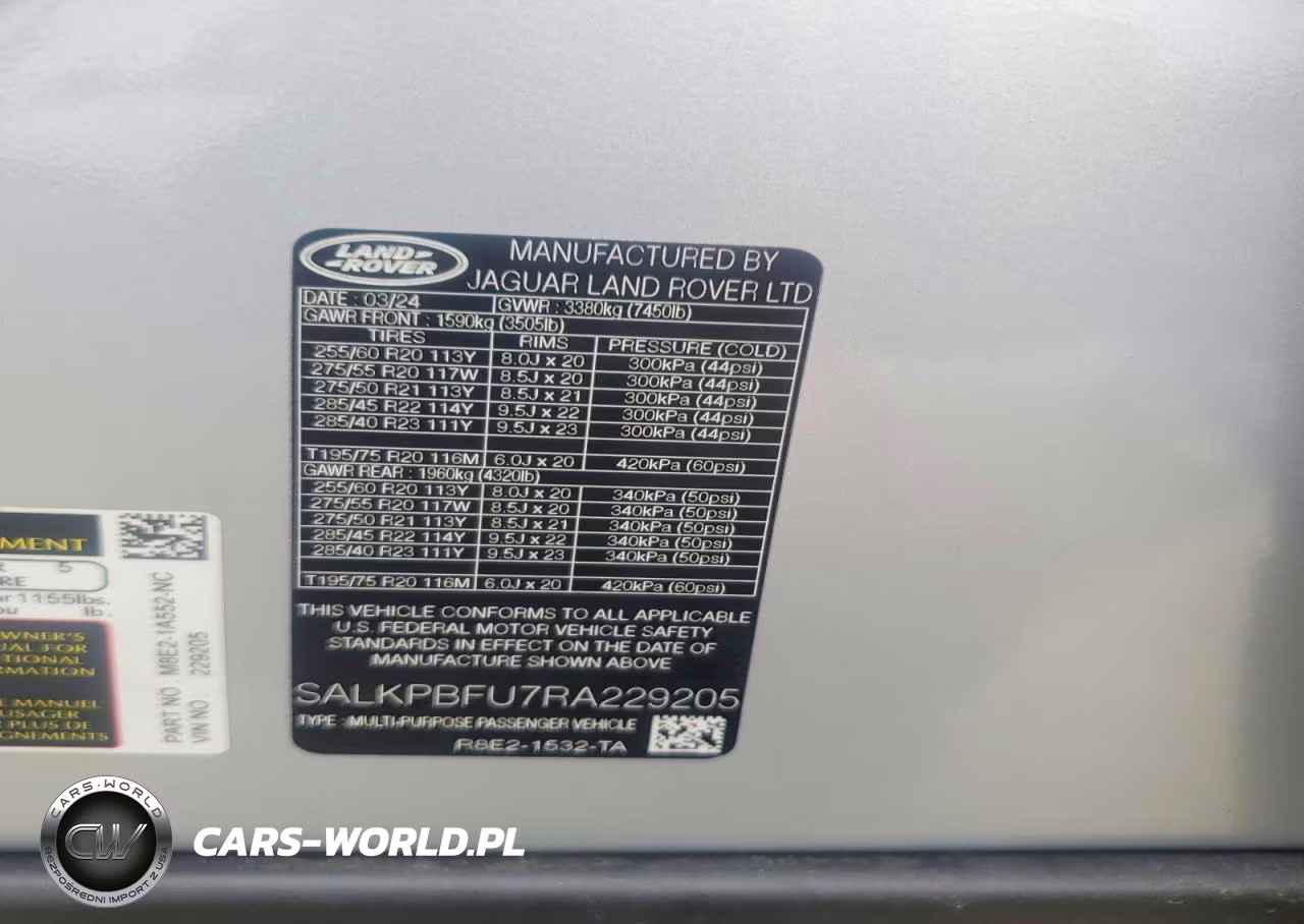 2024 Land Rover Range Rover Se VIN:SALKPBFU7RA229205 - 12