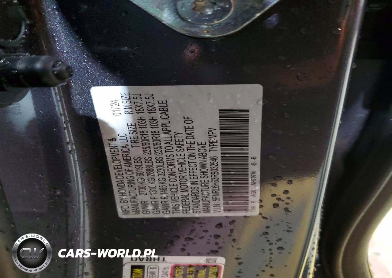 2024 Honda Odyssey Exl VIN:5FNRL6H63RB032546 - 13