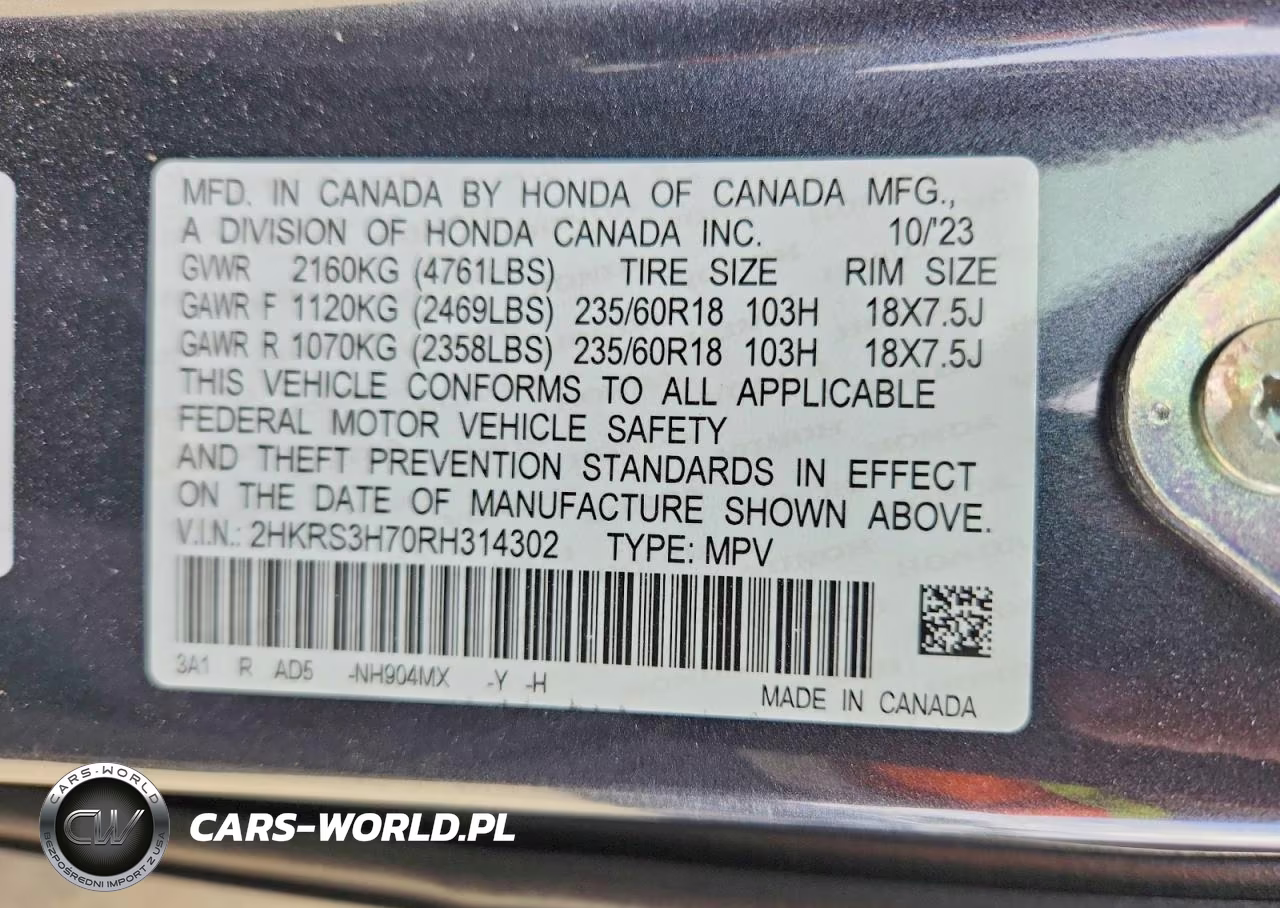 2024 Honda Cr-V Exl VIN:2HKRS3H70RH314302 - 13
