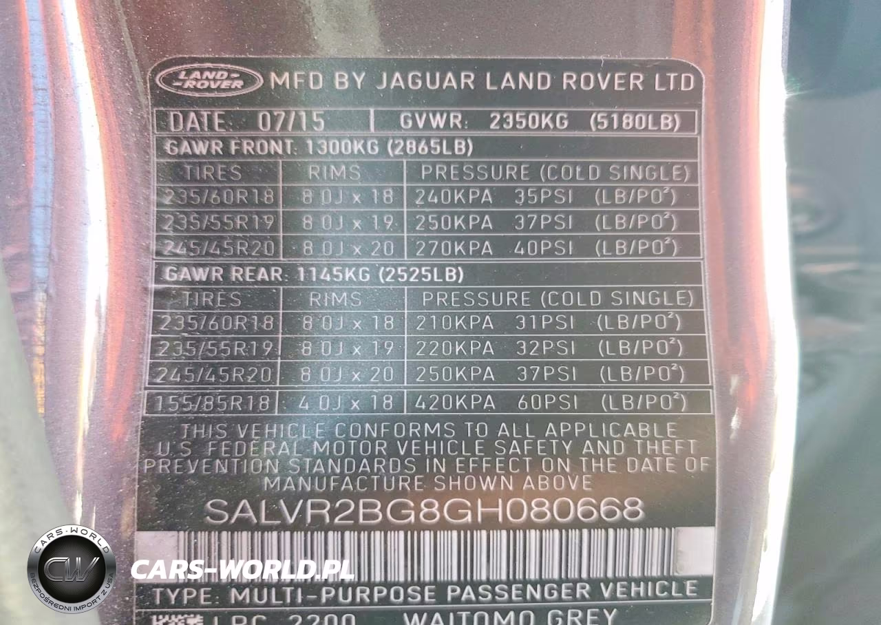 2016 Land Rover Range Rover Evoque Hse VIN:SALVR2BG8GH080668 - 13