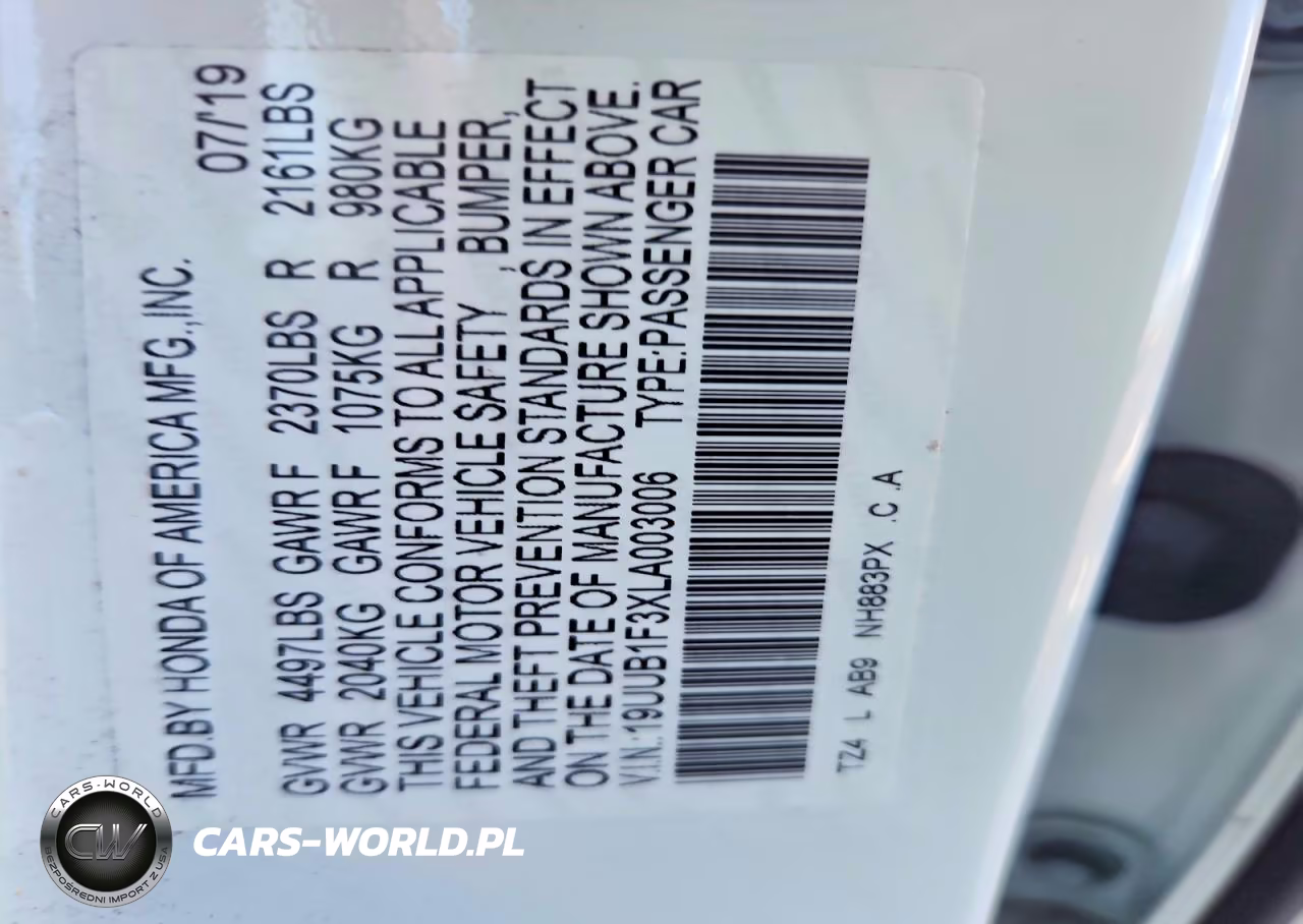 2020 Acura Tlx VIN:19UUB1F3XLA003006 - 12