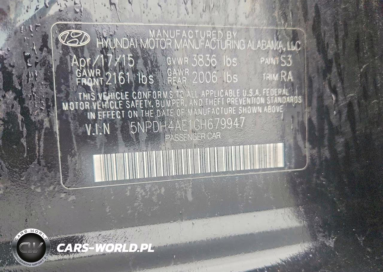 2016 Hyundai Elantra Se VIN:5NPDH4AE1GH679947 - 13
