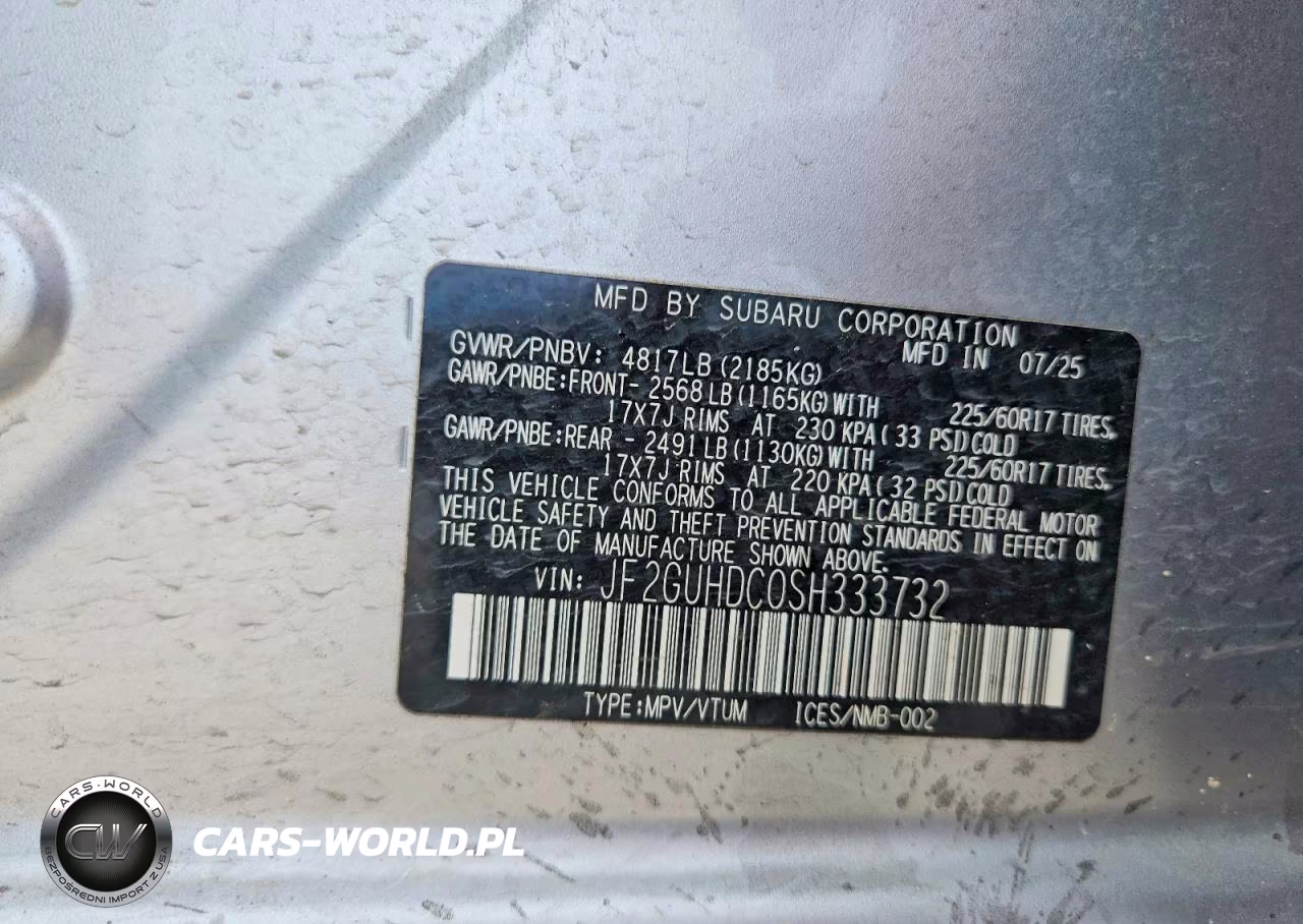 2025 Subaru Crosstrek Premium VIN:JF2GUHDC0SH333732 - 14