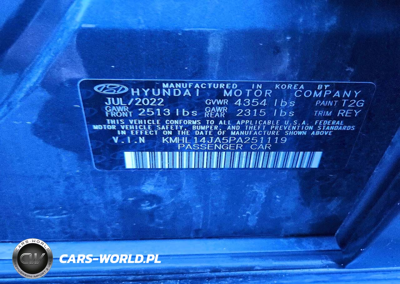 2023 Hyundai Sonata Sel VIN:KMHL14JA5PA251119 - 12