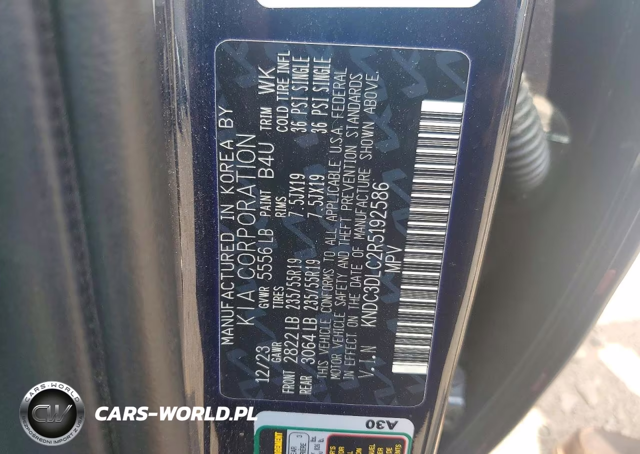 2024 KIA EV6 LIGHT VIN:KNDC3DLC2R5192586 - 13