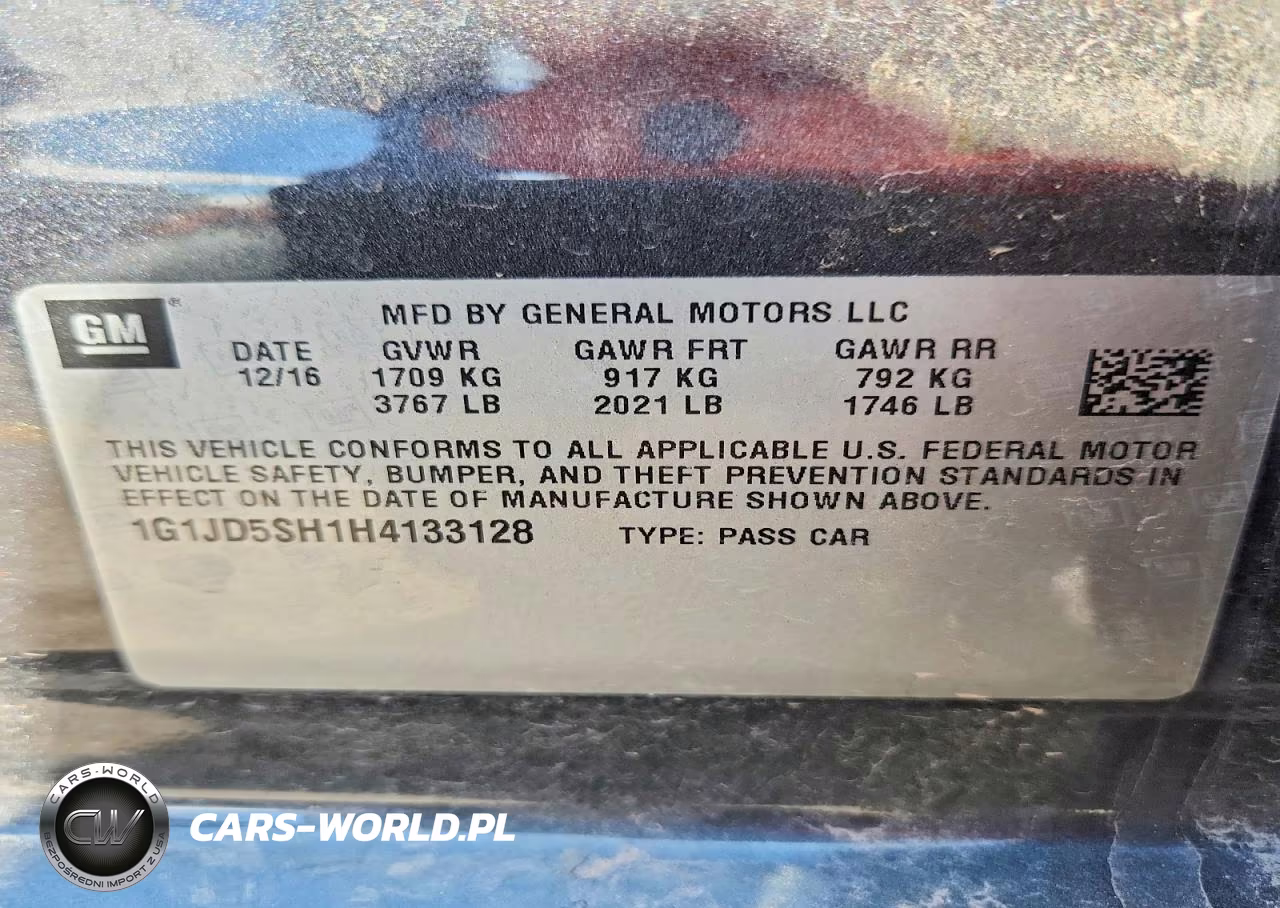 2017 Chevrolet Sonic Lt VIN:1G1JD5SH1H4133128 - 12