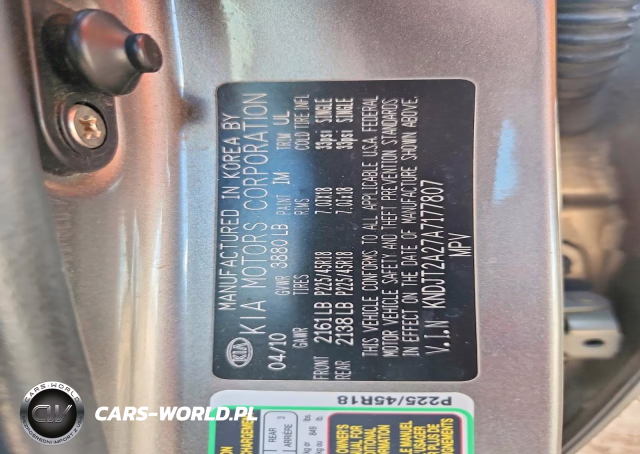 2010 Kia Soul + VIN:KNDJT2A27A7177807 - 13