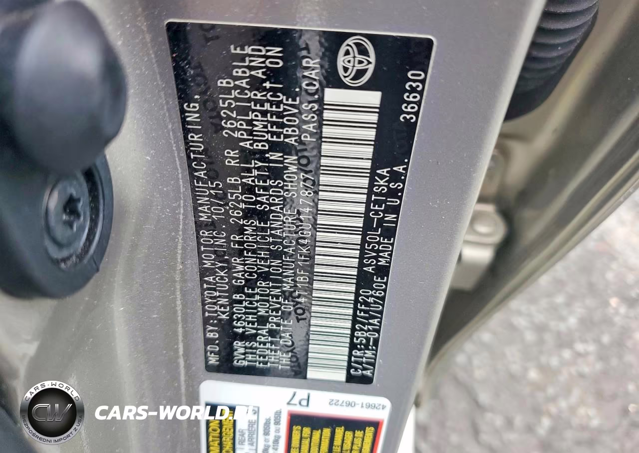2016 Toyota Camry Se VIN:4T1BF1FK4GU147877 - 12