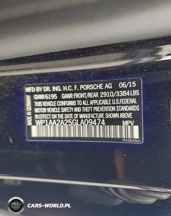 2016 Porsche Cayenne VIN:WP1AA2A25GLA09474 - 13