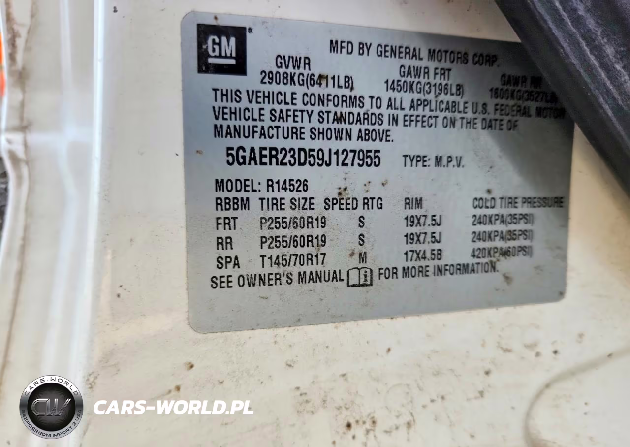 2009 Buick Enclave Cxl VIN:5GAER23D59J127955 - 12