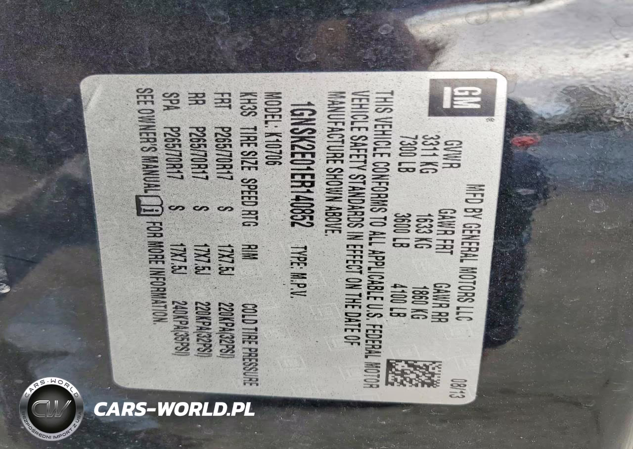 2014 Chevrolet Tahoe Special VIN:1GNSK2E01ER140852 - 13