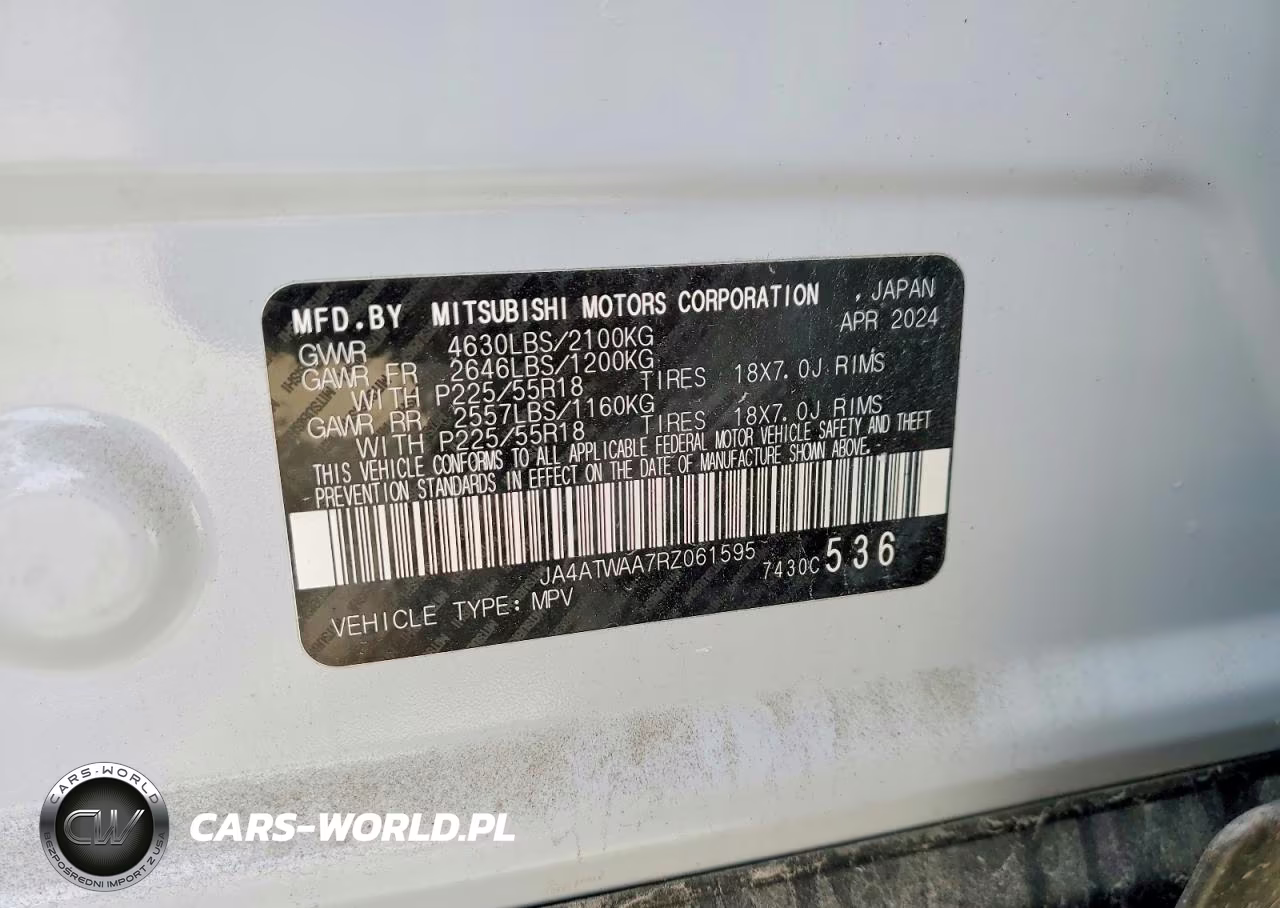 MITSUBISHI ECLIPSE CR VIN:JA4ATWAA7RZ061595 - 14