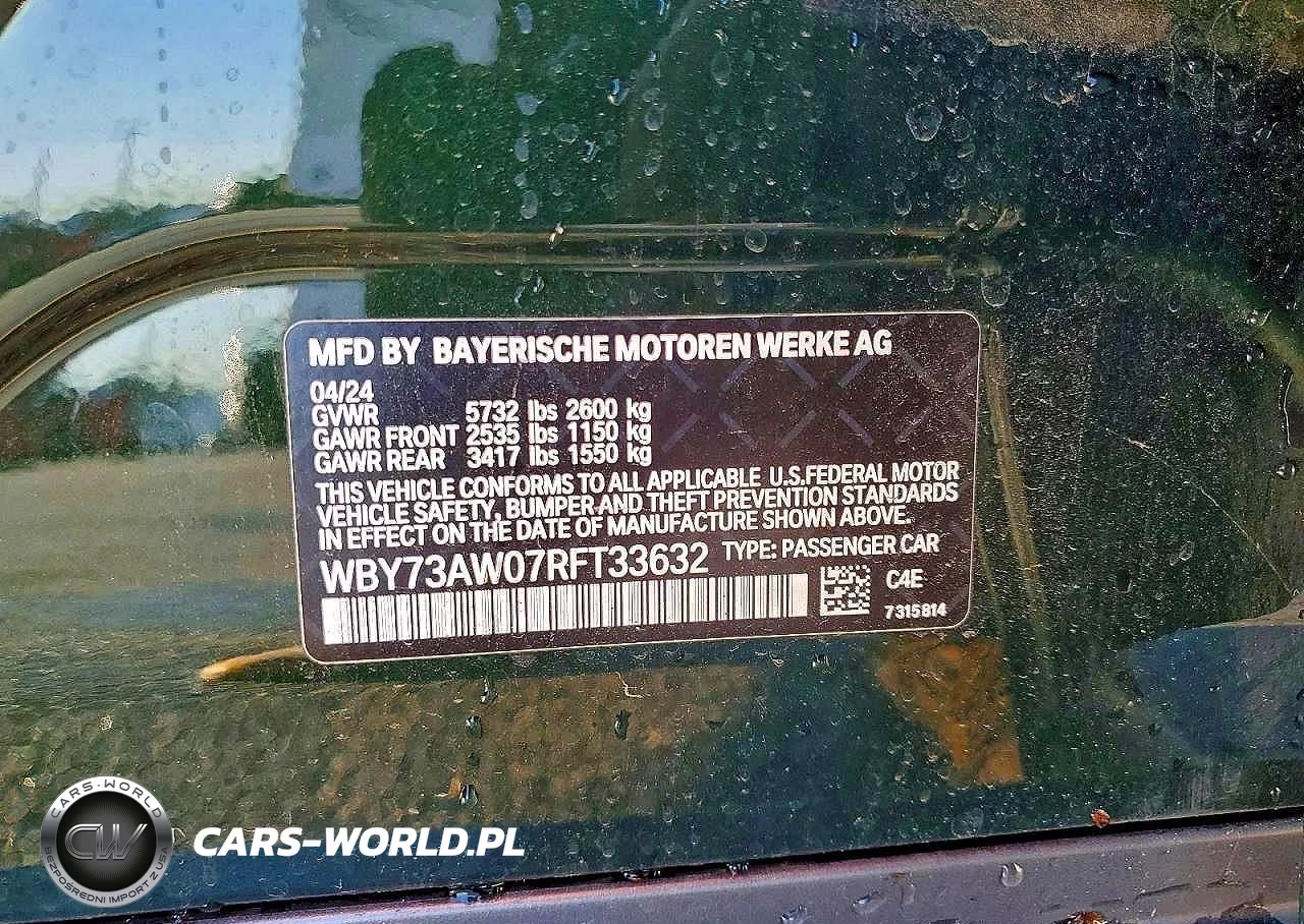 2024 BMW I4 Edrive 40 VIN:WBY73AW07RFT33632 - 12