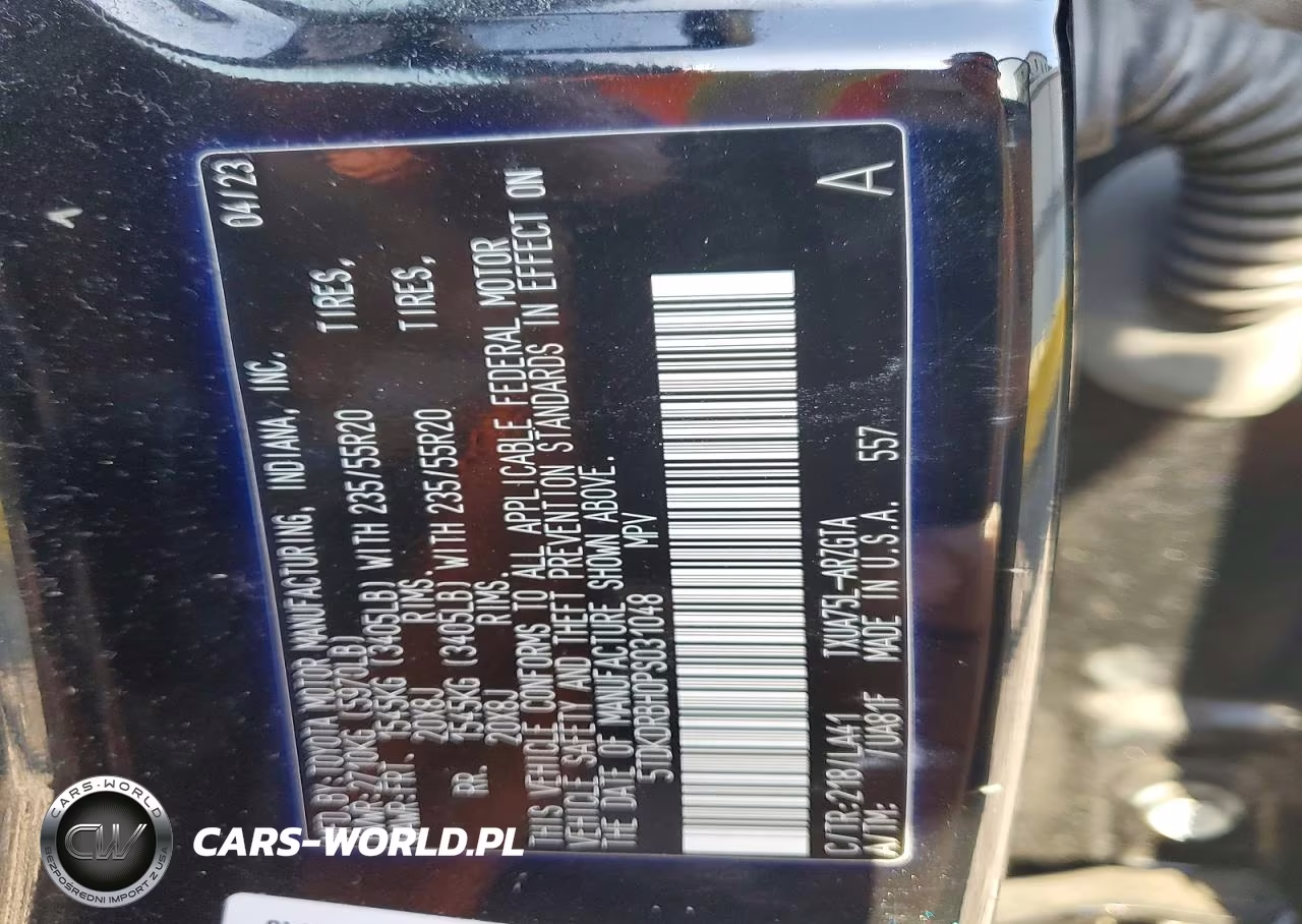 2023 Toyota Highlander Platinum VIN:5TDKDRBH0PS031048 - 14