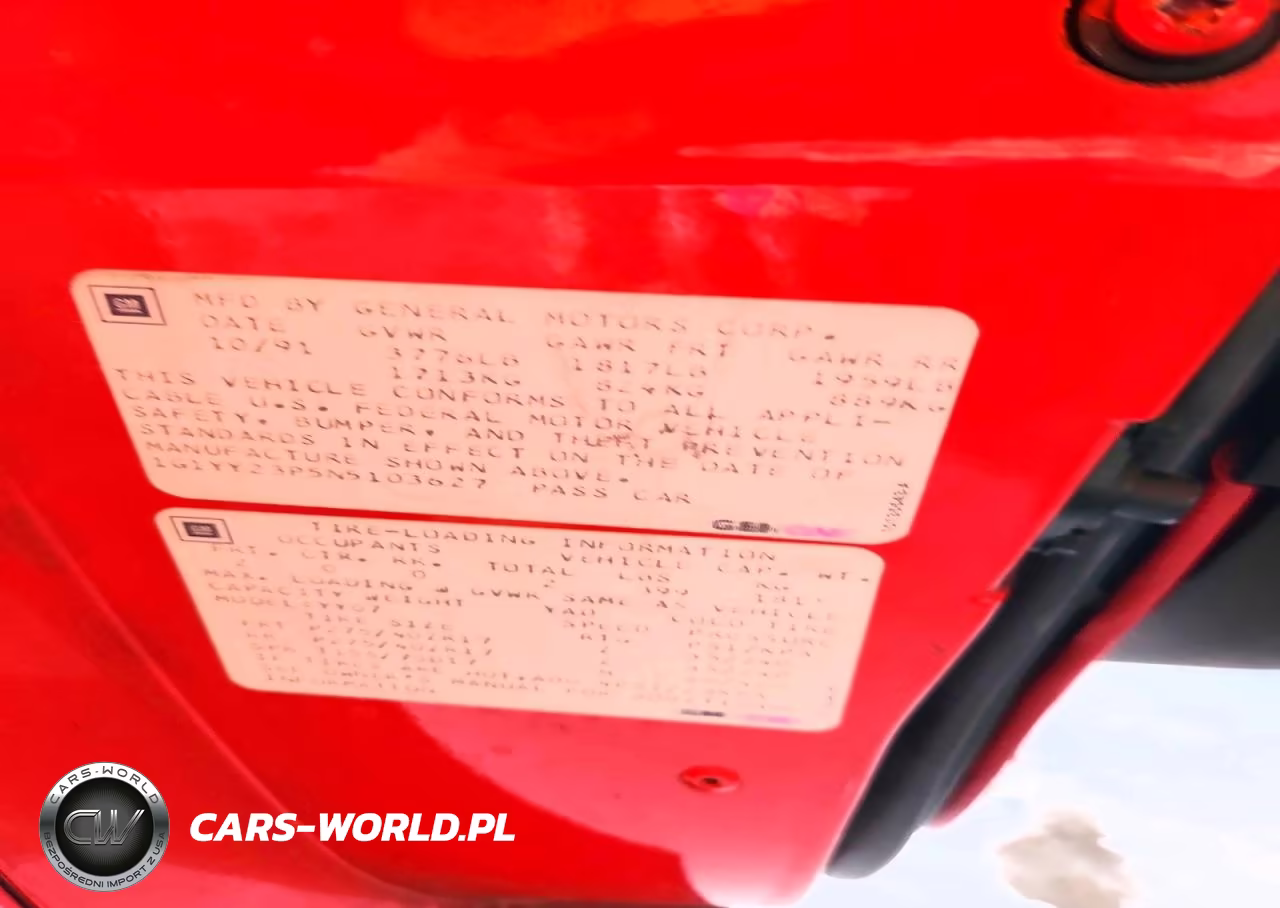 1992 Chevrolet Corvette VIN:1G1YY23P5N5103627 - 12