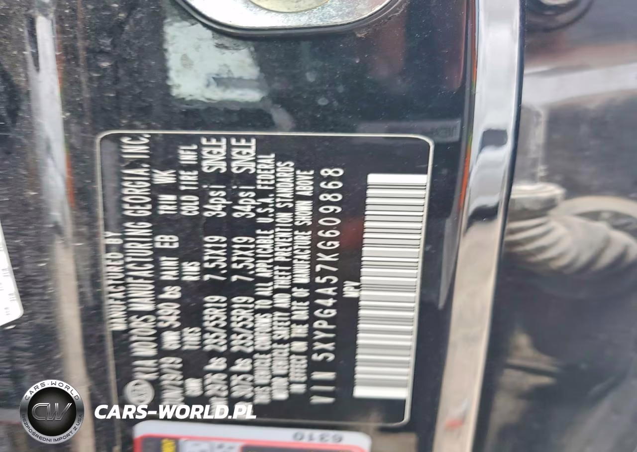 2019 Kia Sorento S V6 VIN:5XYPG4A57KG609868 - 13