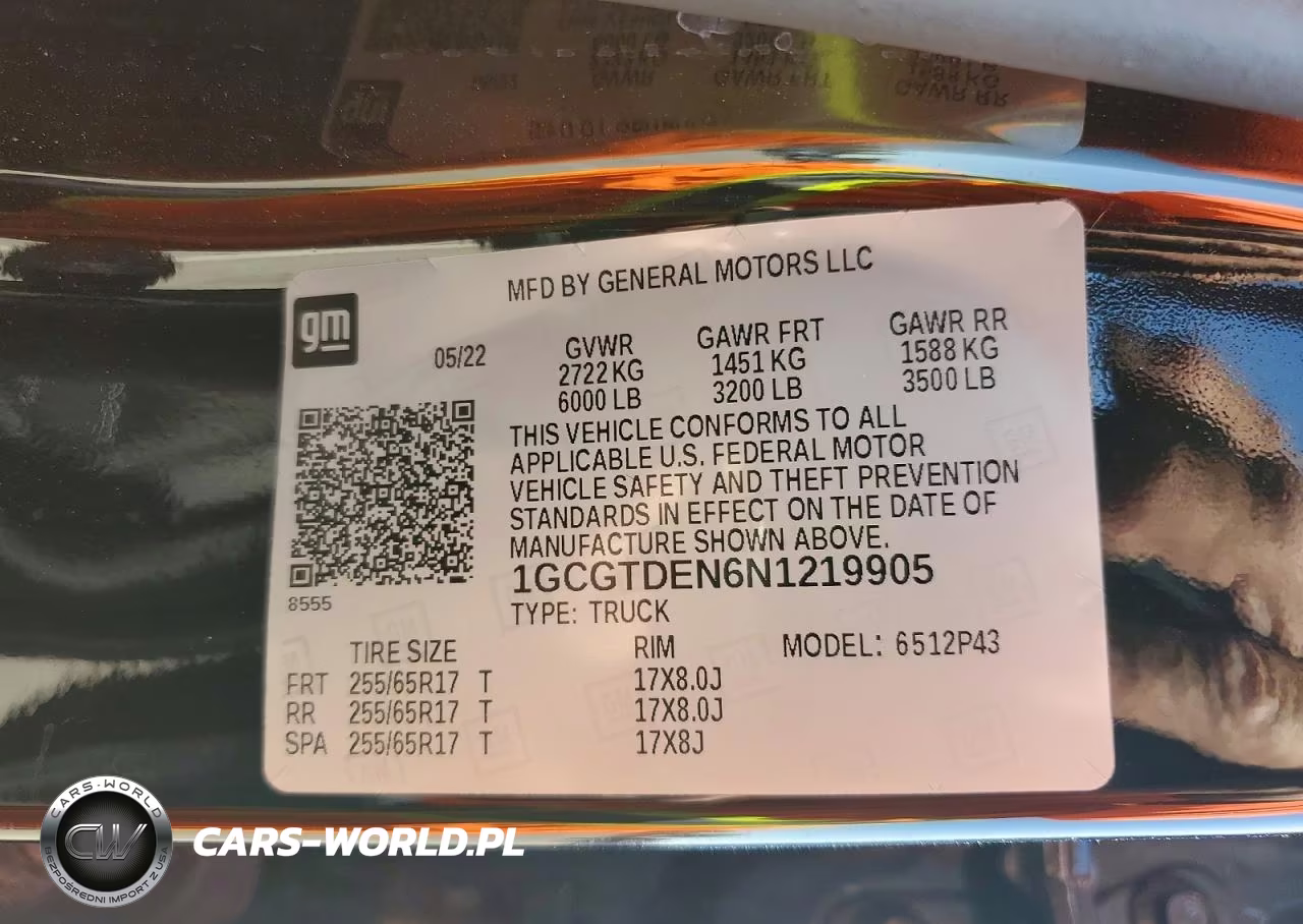 2022 Chevrolet Colorado Z71 VIN:1GCGTDEN6N1219905 - 13