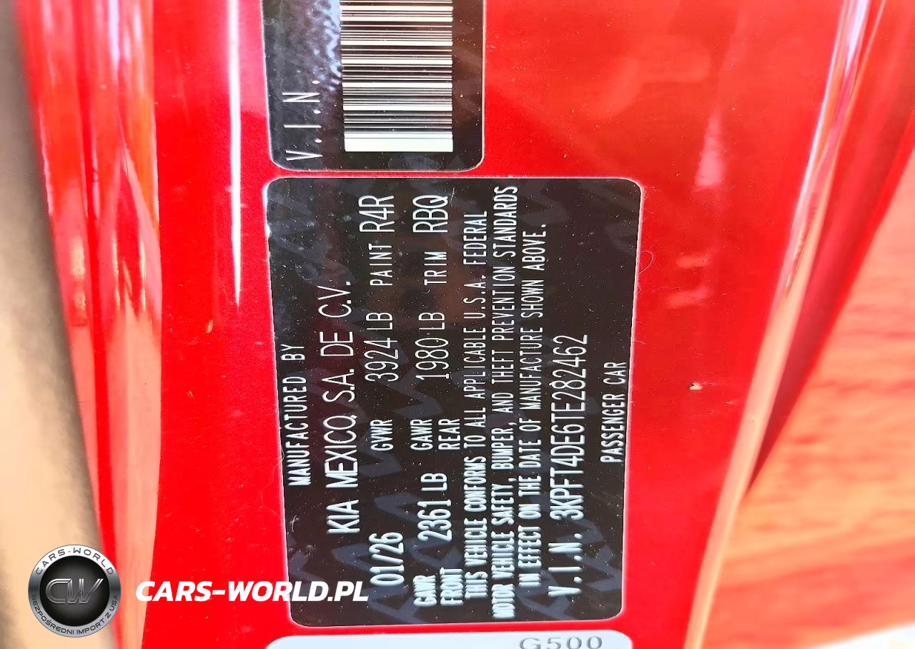 2026 Kia K4 Lxs VIN:3KPFT4DE6TE282462 - 13