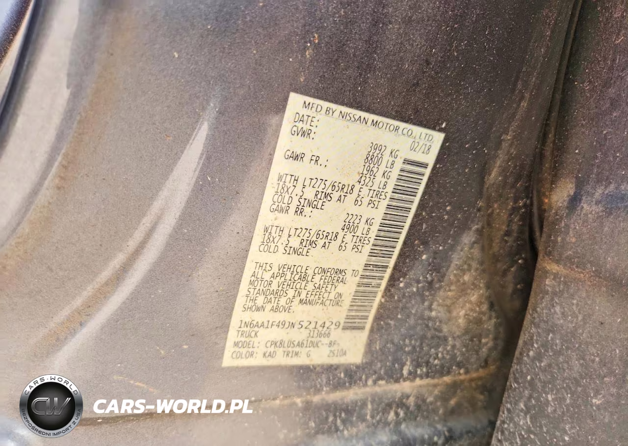 2018 Nissan Titan Xd Pro-4X VIN:1N6AA1F49JN521429 - 12