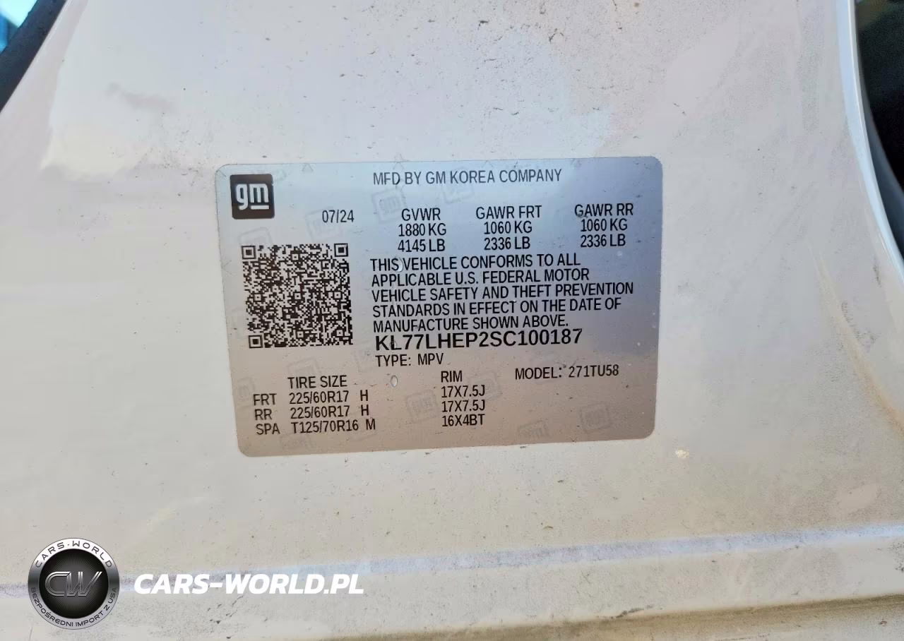 2025 Chevrolet Trax 1Lt VIN:KL77LHEP2SC100187 - 14