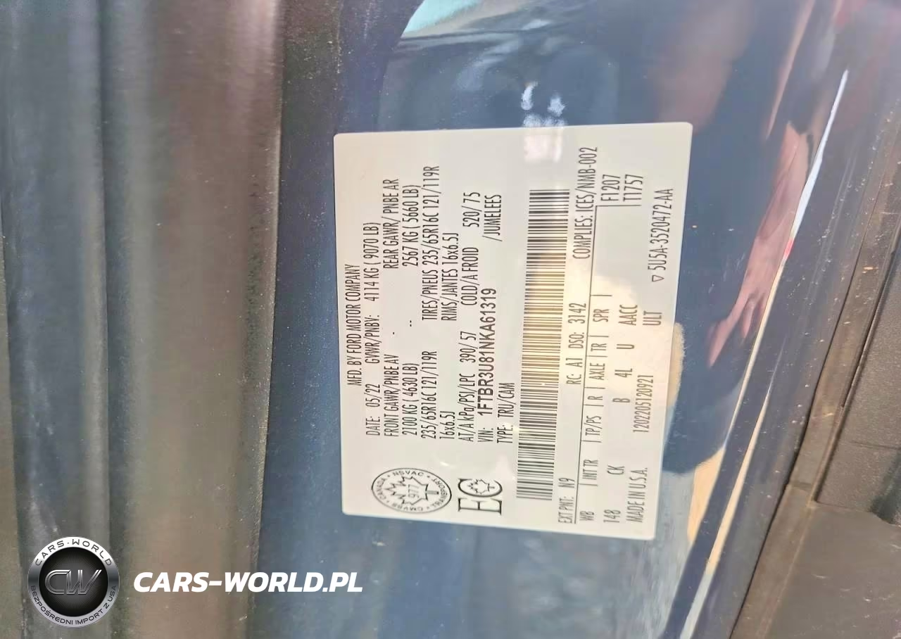 2022 Ford Transit T-250 VIN:1FTBR3U81NKA61319 - 13