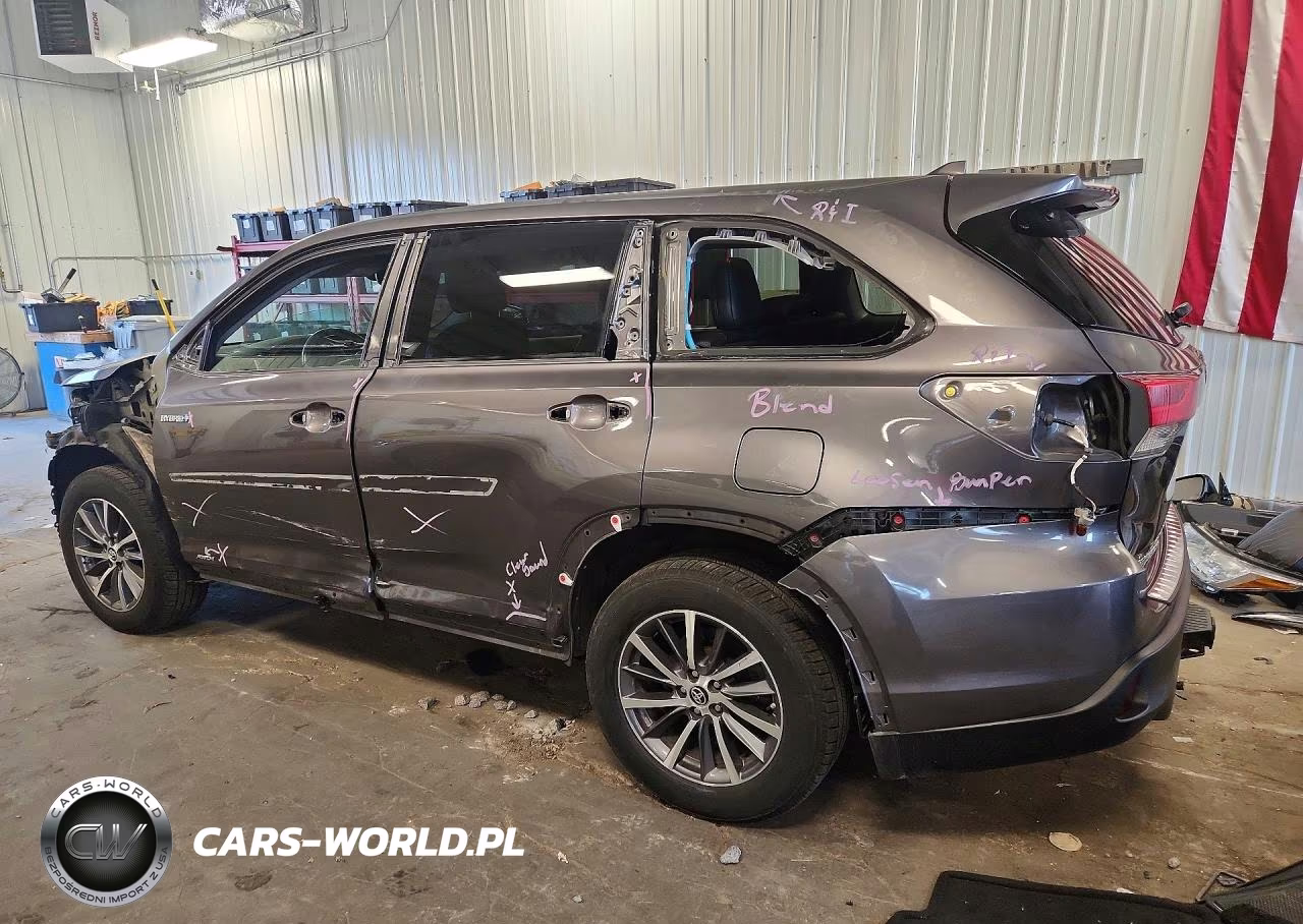 2019 Toyota Highlander Hybrid Xle VIN:5TDJGRFH4KS059456 - 2