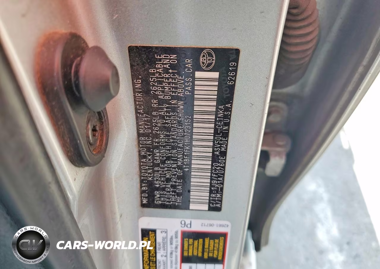 2017 Toyota Camry Le VIN:4T1BF1FK1HU723152 - 12