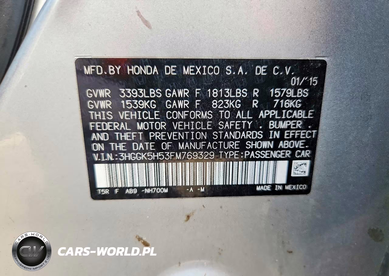 2015 Honda Fit Lx VIN:3HGGK5H53FM769329 - 12