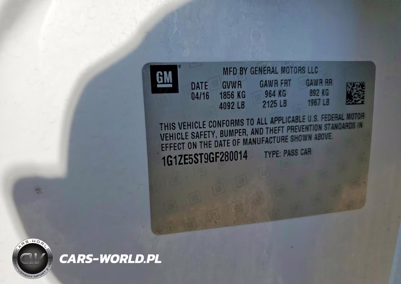 2016 Chevrolet Malibu Lt VIN:1G1ZE5ST9GF280014 - 12