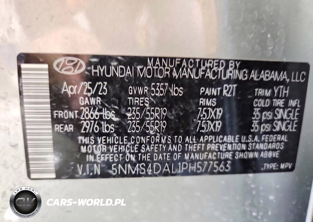 2023 Hyundai Santa Fe Limited VIN:5NMS4DAL1PH577563 - 13