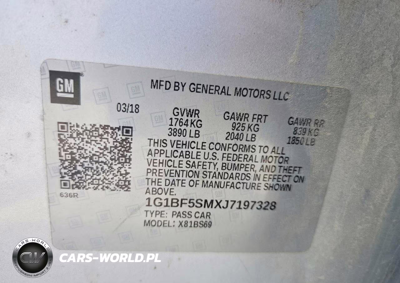 2018 Chevrolet Cruze Premier VIN:1G1BF5SMXJ7197328 - 12