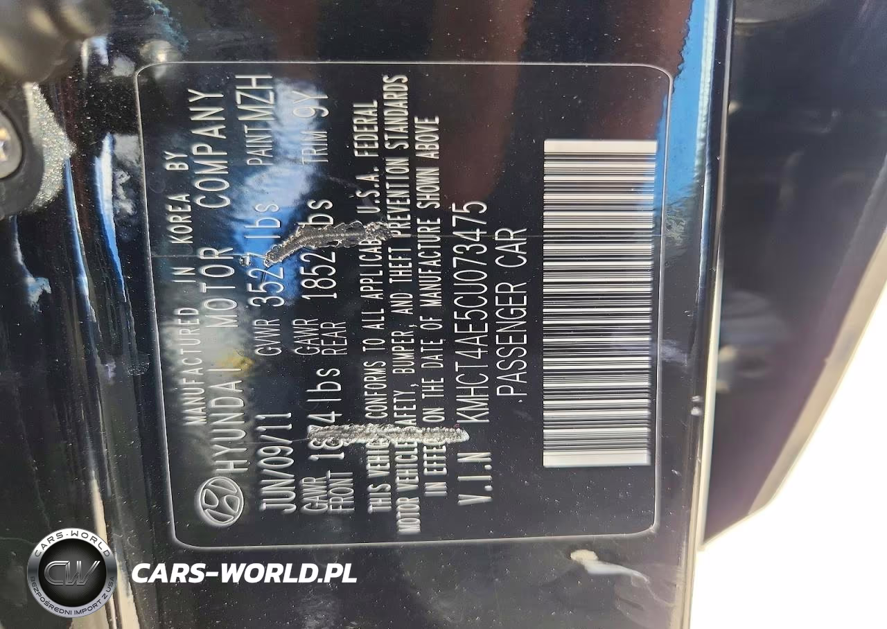 2012 Hyundai Accent Gls VIN:KMHCT4AE5CU073475 - 12