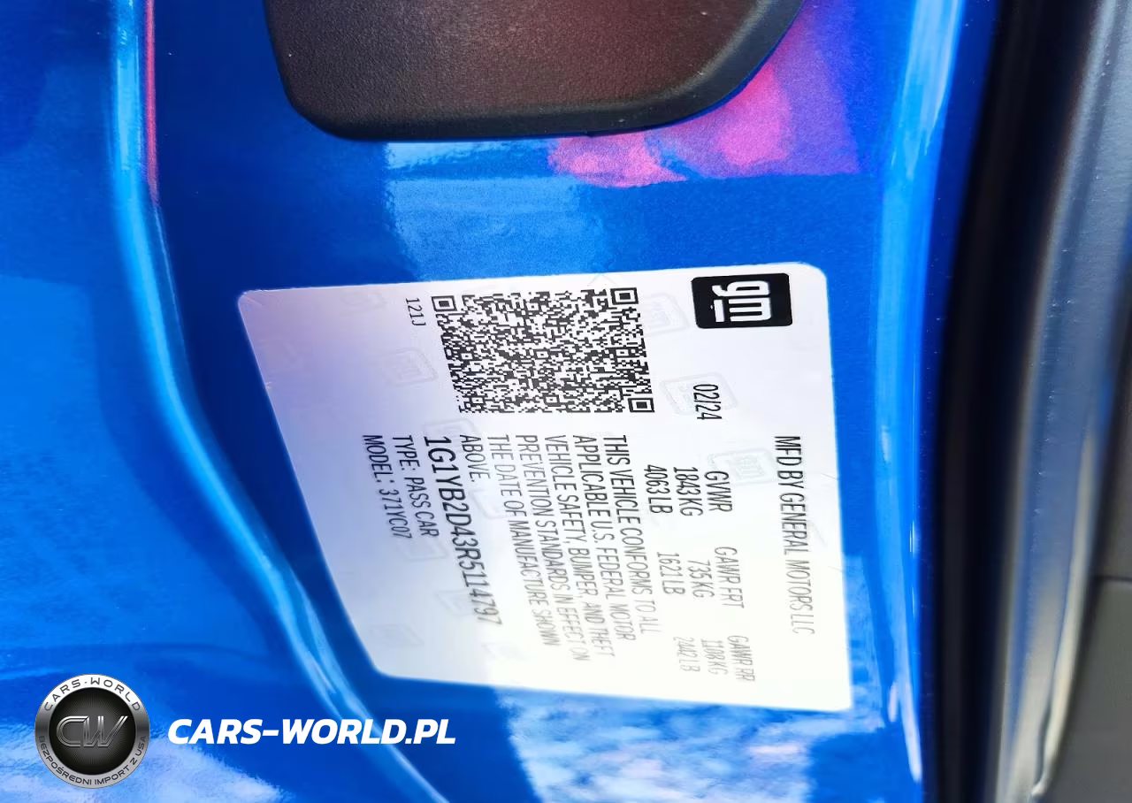 2024 Chevrolet Corvette Stingray 2Lt VIN:1G1YB2D43R5114797 - 13