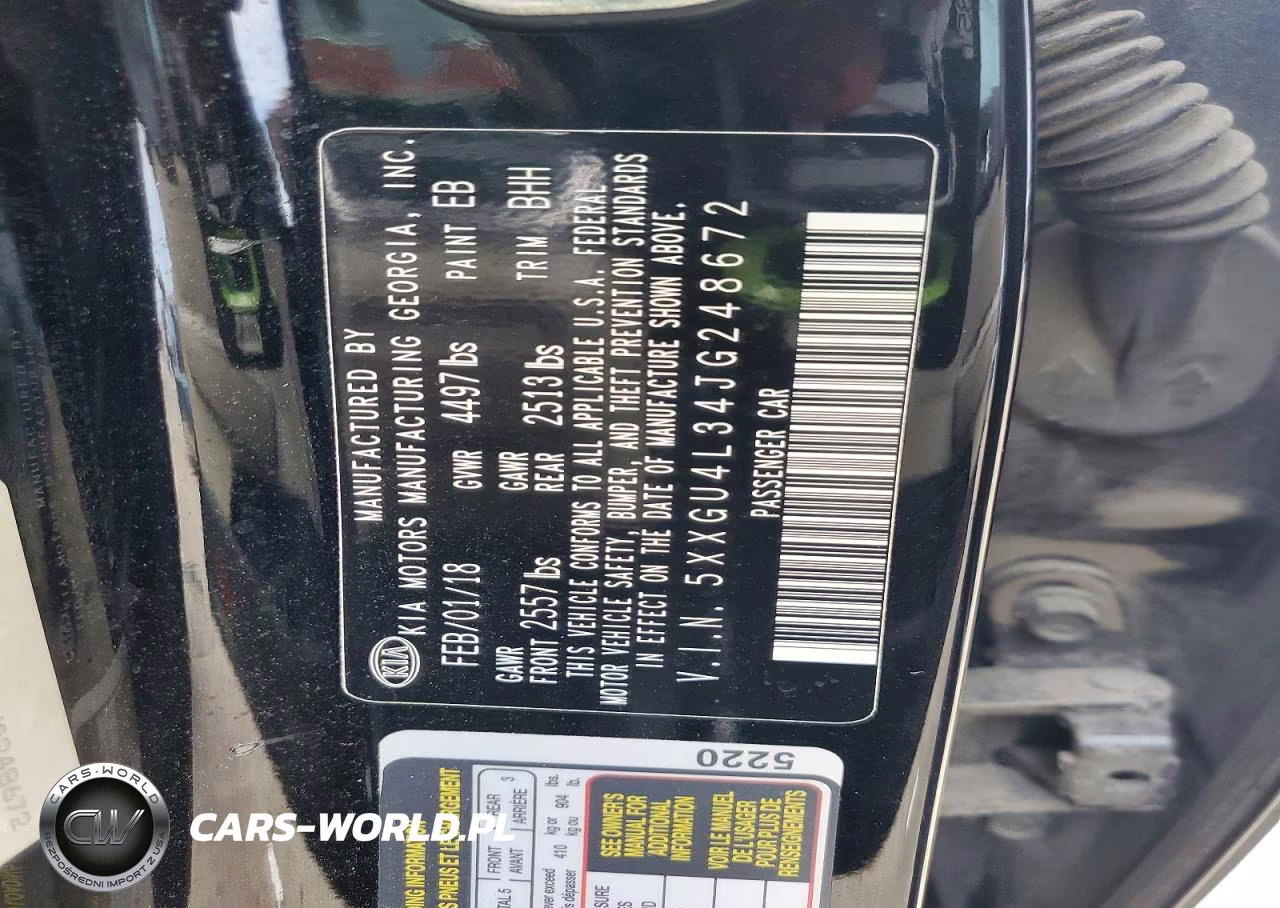 2018 Kia Optima Ex VIN:5XXGU4L34JG248672 - 12