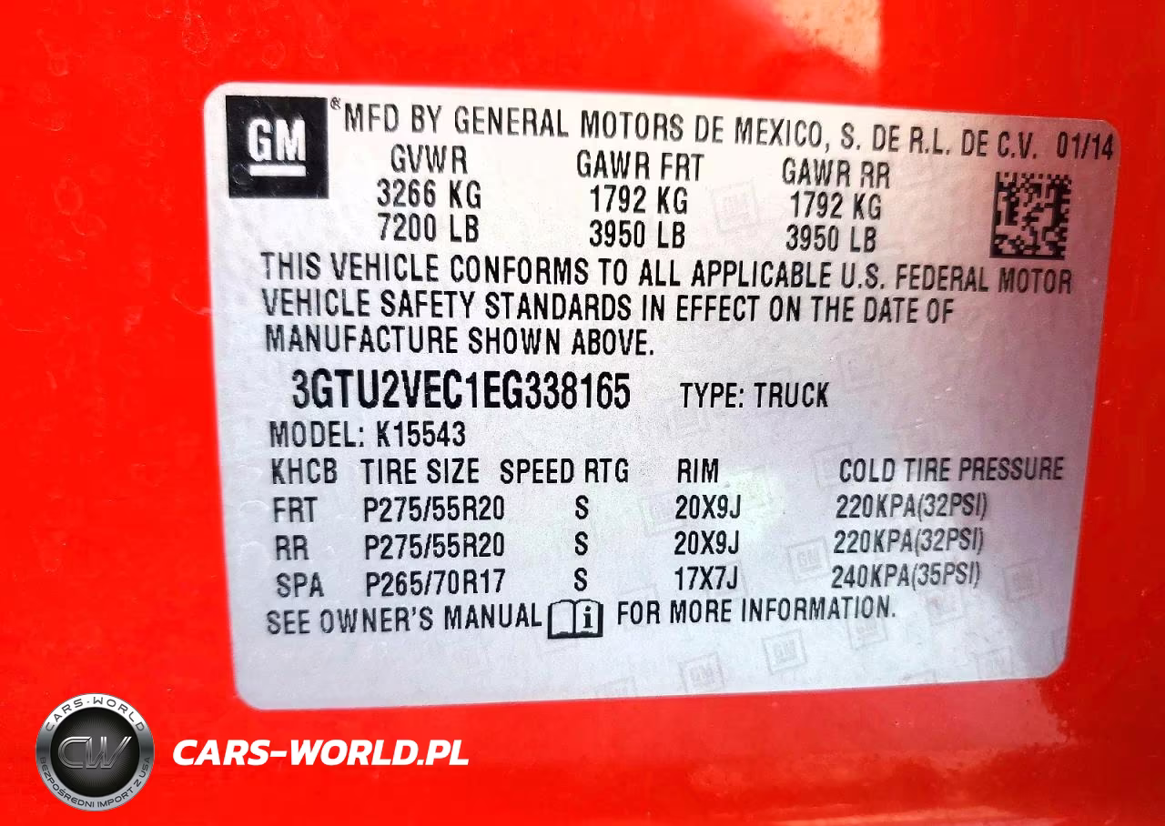 2014 GMC Sierra K1500 Slt VIN:3GTU2VEC1EG338165 - 12