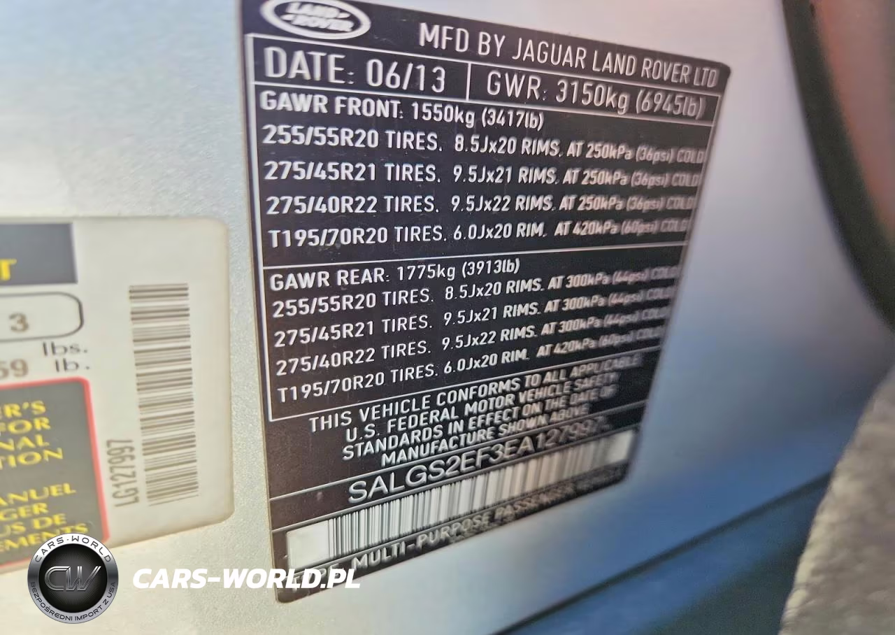 2014 Land Rover Range Rover Supercharged VIN:SALGS2EF3EA127997 - 14