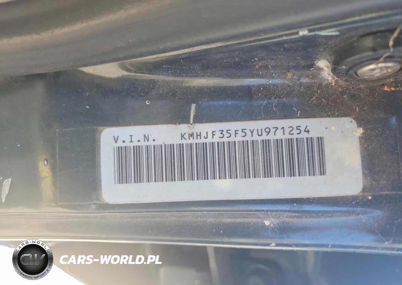 2000 Hyundai Elantra Gls VIN:KMHJF35F5YU971254 - 13