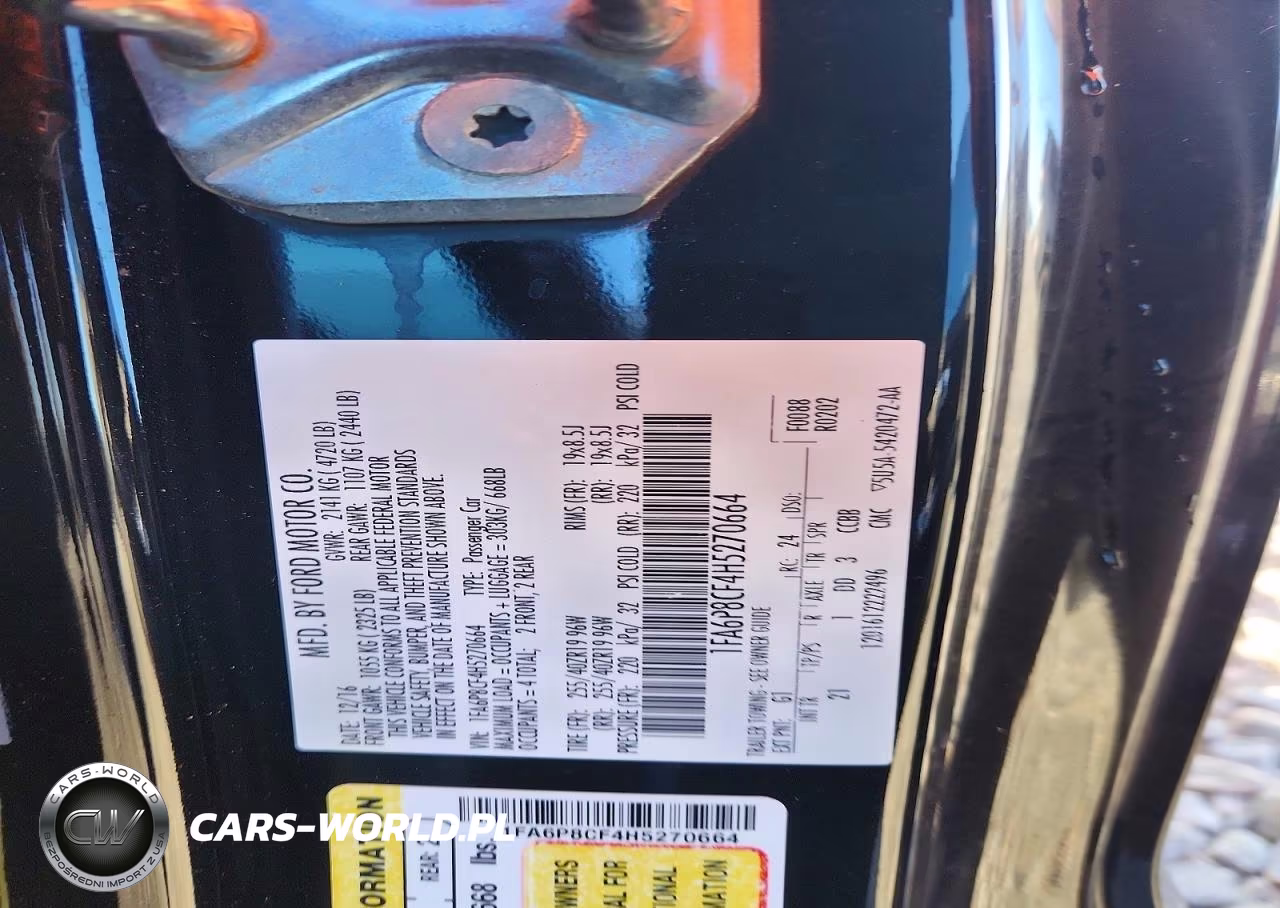 2017 Ford Mustang Gt VIN:1FA6P8CF4H5270664 - 13