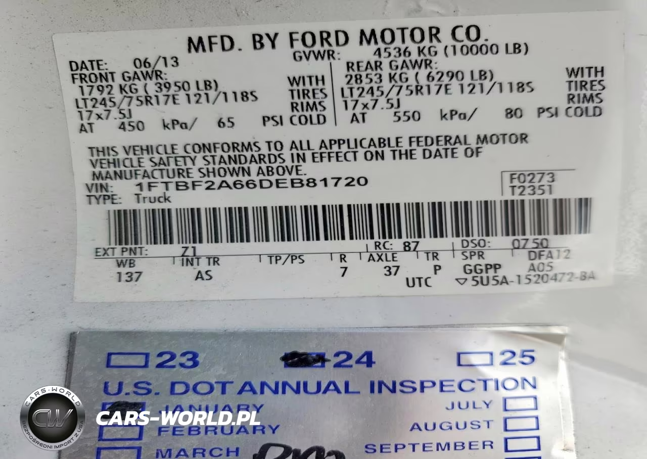2013 Ford F250 Super Duty VIN:1FTBF2A66DEB81720 - 12