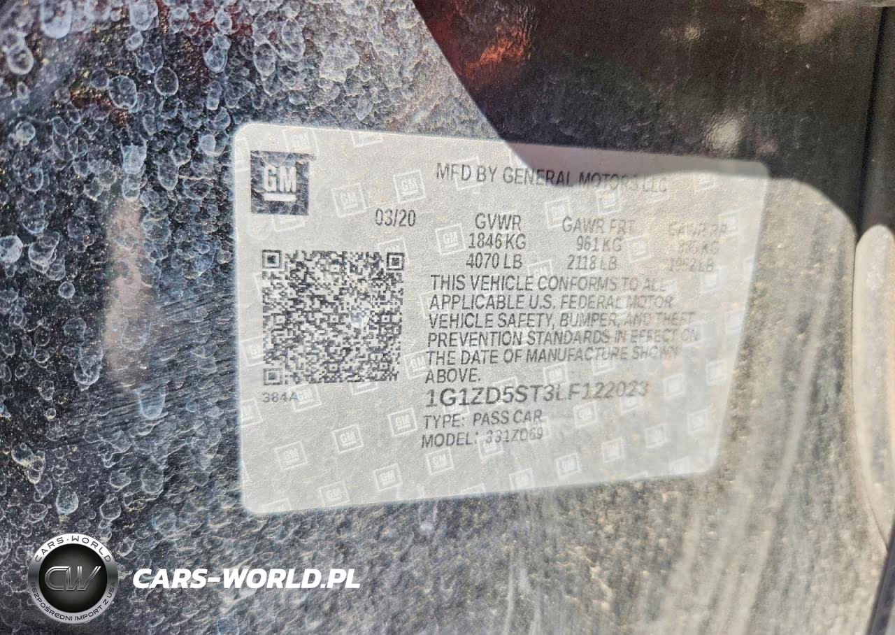 2020 Chevrolet Malibu Lt VIN:1G1ZD5ST3LF122023 - 12