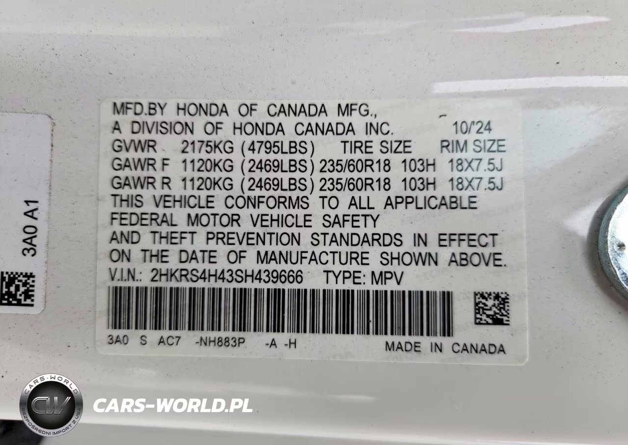 2025 Honda Cr-V Ex VIN:2HKRS4H43SH439666 - 13