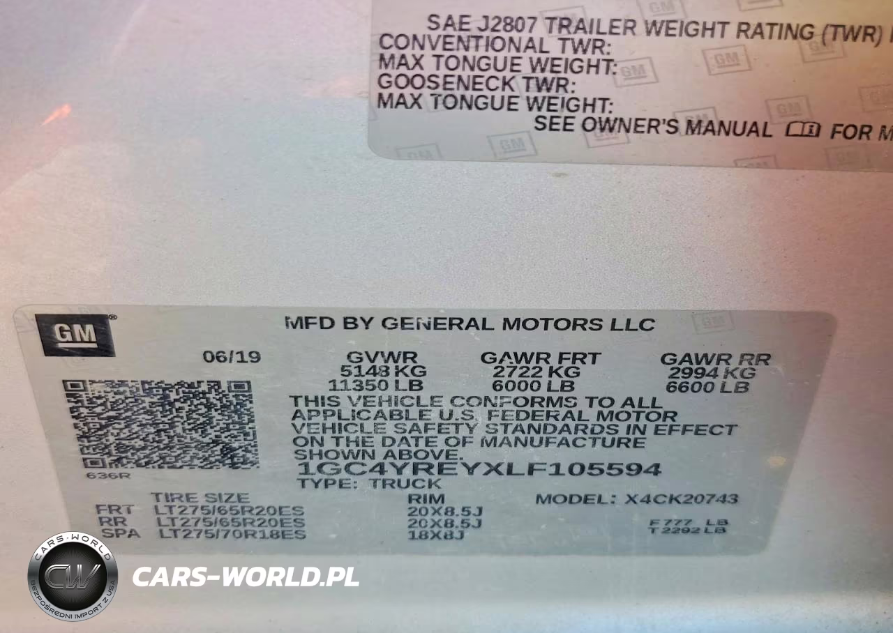 2020 Chevrolet Silverado K2500 High Country VIN:1GC4YREYXLF105594 - 12