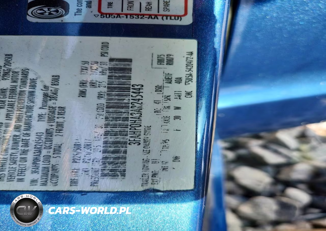 2010 Ford Fusion Se VIN:3FAHP0HA3AR245443 - 13